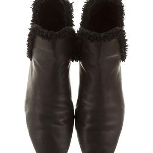 The Row Eros Black Shearling Boot Size 6